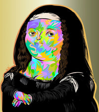 thick monalisa Wall Art