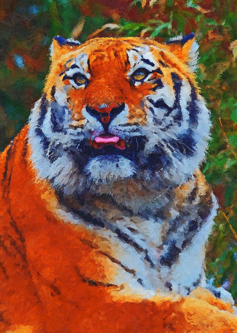 tiger 1 painting Wall Art