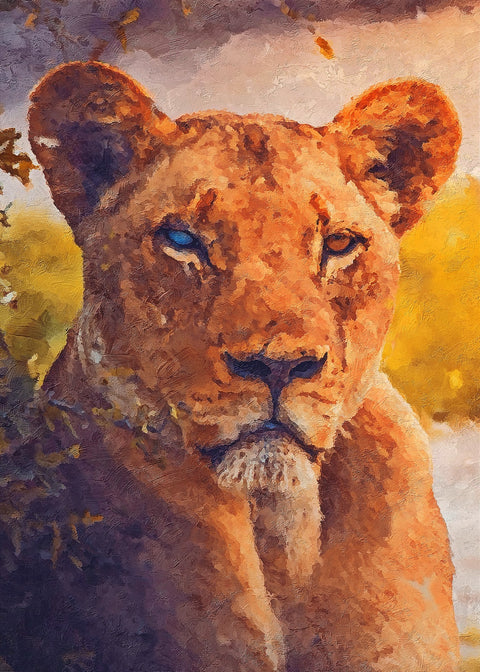 tiger 2 painting Wall Art