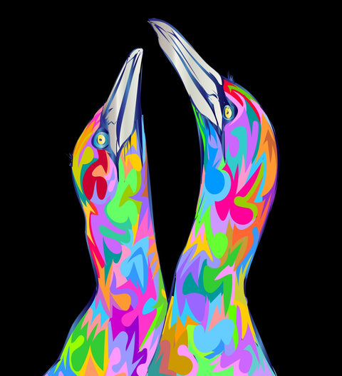 twin birds Wall Art