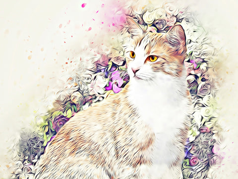 victorian cat Wall Art