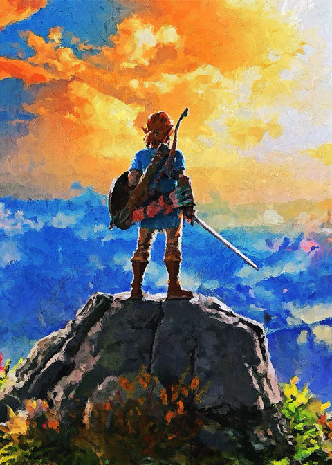 zelda painting Wall Art